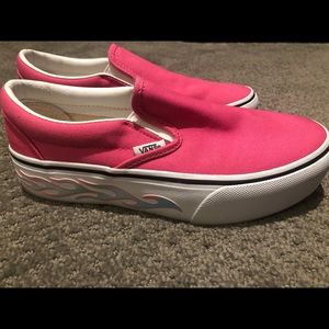 flame platform vans